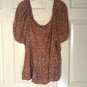 ARULA Boho Flower Print Top A (14/16) W